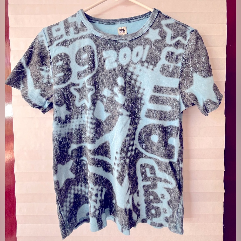 BDG Urban Outfitters Kids Graphic T-Shirt - Blue and Black stamp baby
